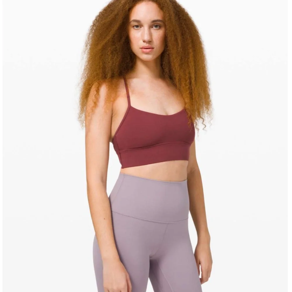 Lululemon Flow Y Bra Long Line Nulu *Light Support, B/C Cup Savannah - Picture 3 of 6